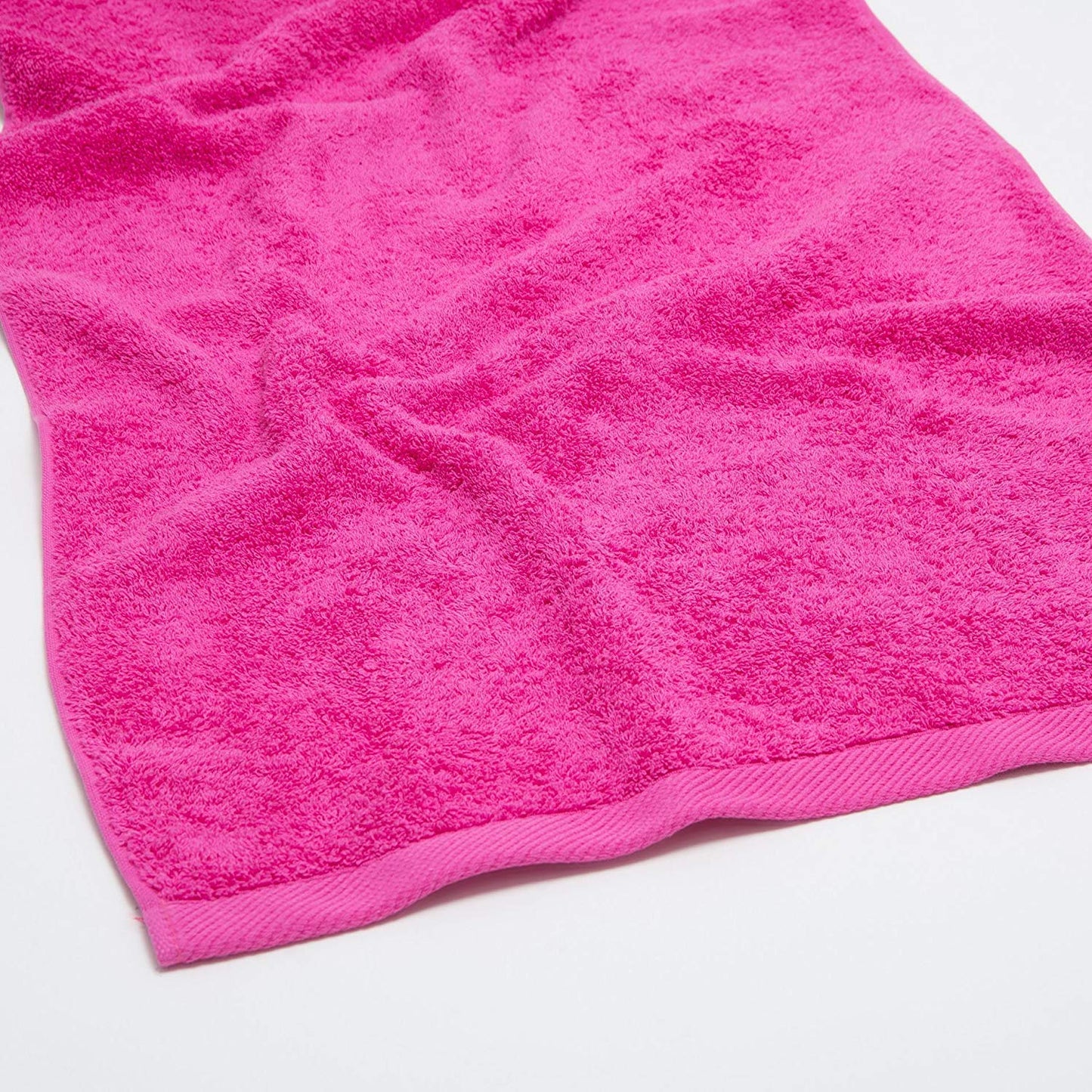 wholesale Pink Color Velour Fingertip Towels (Hemmed Ends)