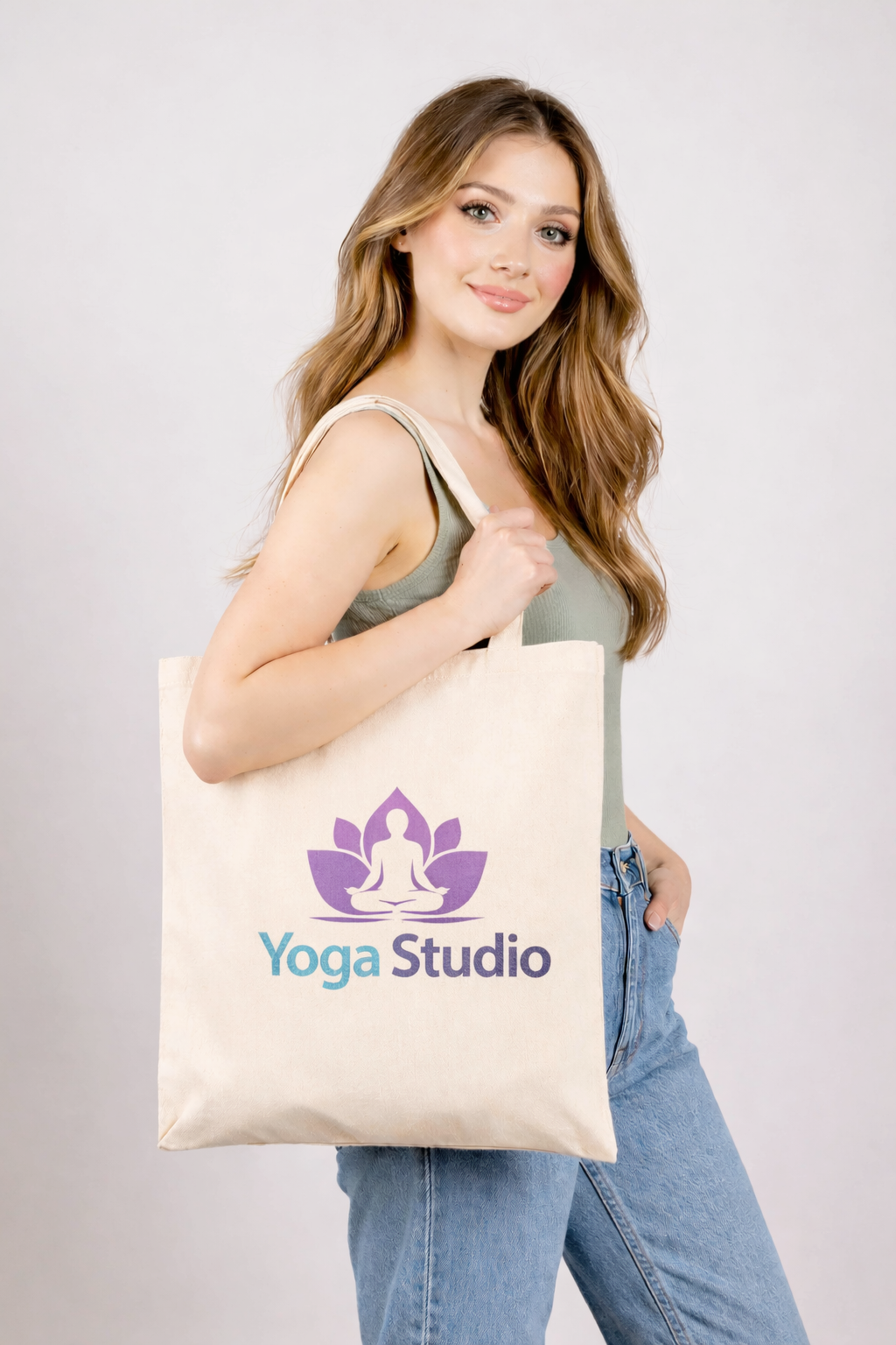 Personalized cotton wedding favor bags with custom logo wholesale